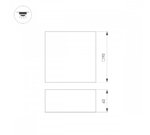 Встраиваемый светильник Arlight DL-GRIGLIATO-S90x90-6W Day4000 051140