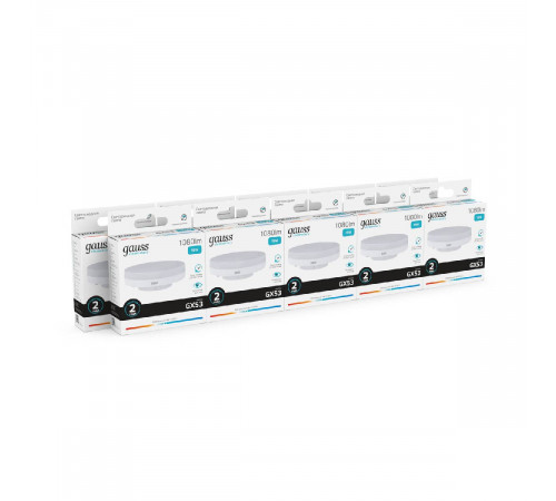 Лампа светодиодная Gauss GX53 15W 4100K матовая 83825