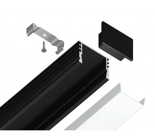 Алюминиевый накладной профиль Ambrella Light Alum Profile GP1750BK
