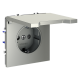Розетка с защитными шторками и крышкой Voltum S70 VLS040305