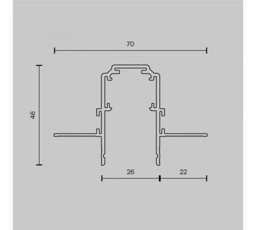 Шинопровод Maytoni Magnetic track system Exility TRX034-422.12B