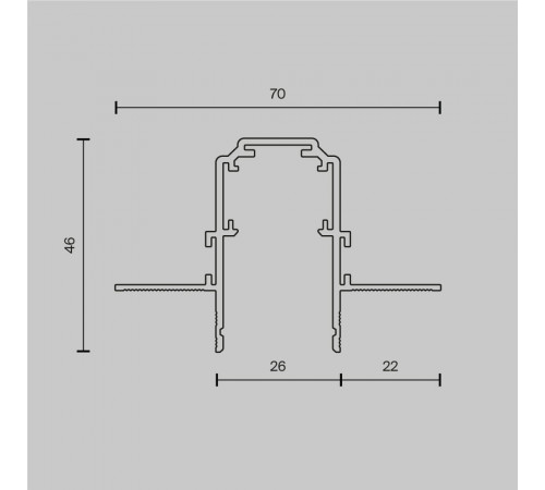 Шинопровод Maytoni Magnetic track system Exility TRX034-423.12B