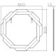 Зеркало Garda Decor 50SX-23008