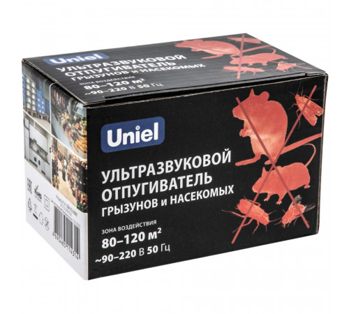 Ультразвуковой отпугиватель насекомых и грызунов (UL-00004563) Uniel UDR-E12 Ivory