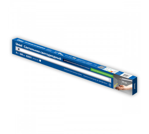 Мебельный светильник Uniel ULI-F49-8W/4200K SENSOR IP40 SILVER UL-00011967