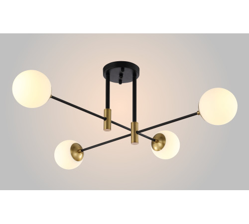 Потолочная люстра Crystal Lux Fidel FIDEL PL4 BLACK