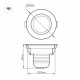 Мебельный светильник Arlight LTM-R45WH 3W Warm White 30deg