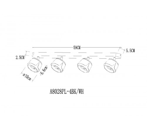 Спот Arte Lamp Amaks A8028PL-4WH