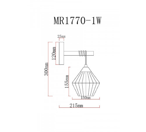 Бра MyFar Bella MR1770-1W