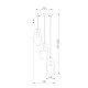 Подвесная люстра Eurosvet Prism 50236/3 прозрачный a058959