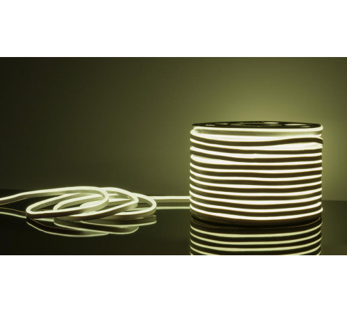Светодиодный гибкий неон Elektrostandard 220V 9,6W 120Led 2835 IP67 односторонний холодный белый, 50 м 4690389121456