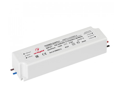 Блок питания Arlight ARPV-LV24060-A (24V, 2.5A, 60W) 018982(1)