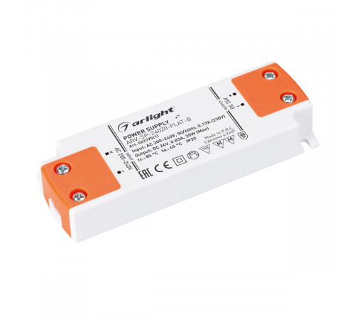 Блок питания Arlight ARV-SP-24020-FLAT-B (24V, 0.83A, 20W) 029375(1)