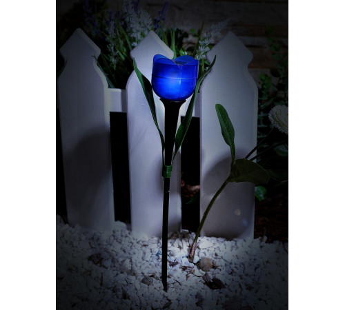 Светильник на солнечных батареях (UL-00004279) Uniel Promo USL-C-454/PT305 Blue Tulip