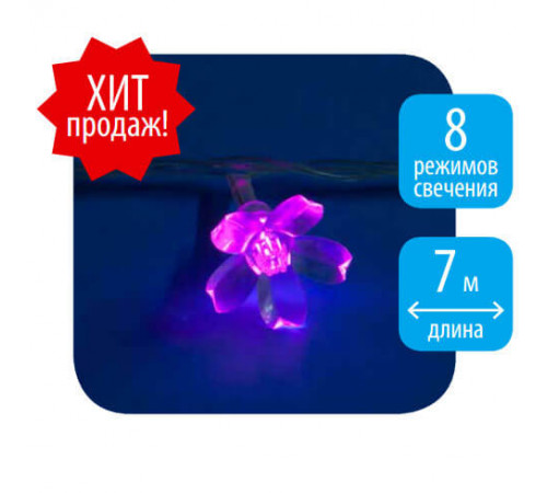 Светодиодная гирлянда (07933) Uniel Сакура 220V розовый ULD-S0700-050/DTA PINK IP20 PINK SAKURA