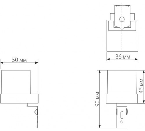 Датчик освещенности SNS-L-06 1200W IP44 Белый 4690389032011