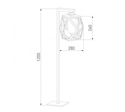 Уличный светильник на столбе Elektrostandard Ambra 35133/F черный 4690389176876 a056235