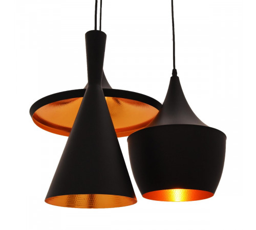 Подвесная люстра Lumina Deco Foggi LDP 7712-3 BK