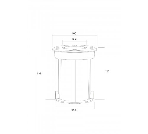Ландшафтный светильник Outdoor Tubo O043DL-01S