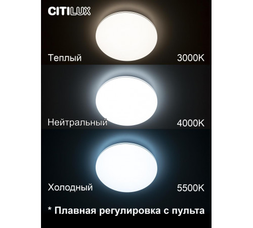 Потолочная светодиодная люстра Citilux Симпла CL714330G