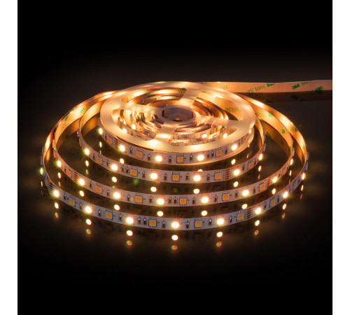 Светодиодная лента Elektrostandard 24V 14,4W 60Led 5050+5050 IP20 MIX RGB/теплый белый, 5м 4690389172250