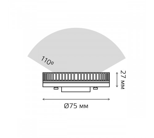Лампа светодиодная Gauss Elementary GX53 12W 4100K (10 шт.) 84822X