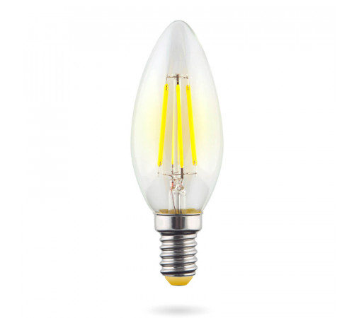 Лампа светодиодная Voltega E14 6W 4000К свеча прозрачная VG10-C1E14cold6W-F 7020