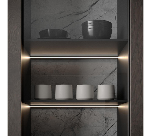 Алюминиевый профиль Arlight SL-MINI-SHELF-H9-2000 ANOD OLIVE GREY 038208