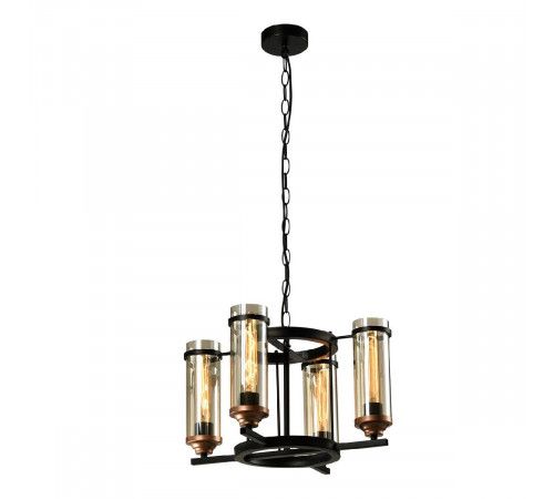 Подвесная люстра IMEX Temple MD.20541-4-P-BK+AB