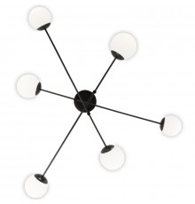 Потолочная люстра Eurosvet Netz 30181/6 черный Smart a062214