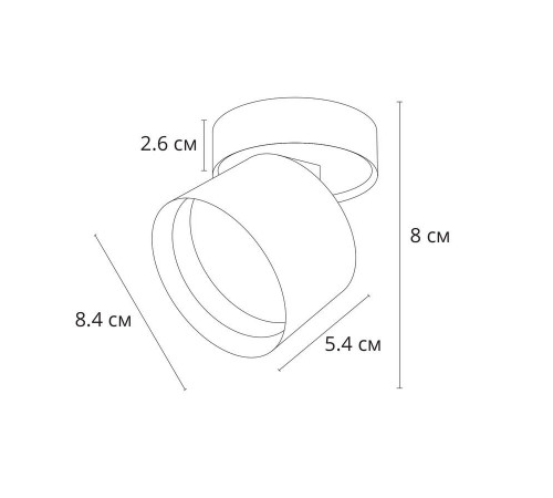 Накладной спот Arte Lamp Intercrus A5549PL-1BK