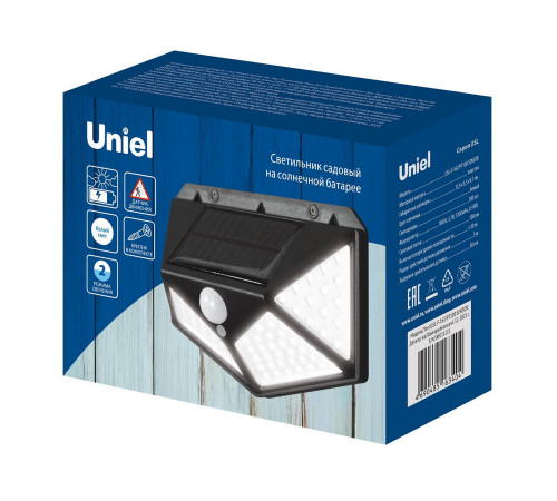 Уличный настенный светильник с датчиком движения Uniel USL-F-167/PT100 SENSOR UL-00009369