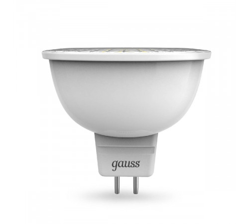 Лампа светодиодная диммируемая Gauss GU5.3 5W 3000K матовая 101505105-D