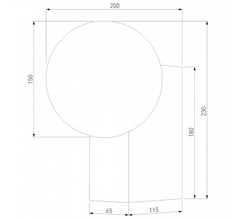 Уличный настенный светильни Elektrostandard Gravity 35166/U черный 4690389195099 a062885