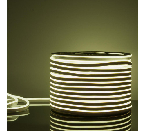 Светодиодный гибкий неон Elektrostandard 220V 9,6W 120Led 2835 IP67 односторонний холодный белый, 50 м 4690389121456