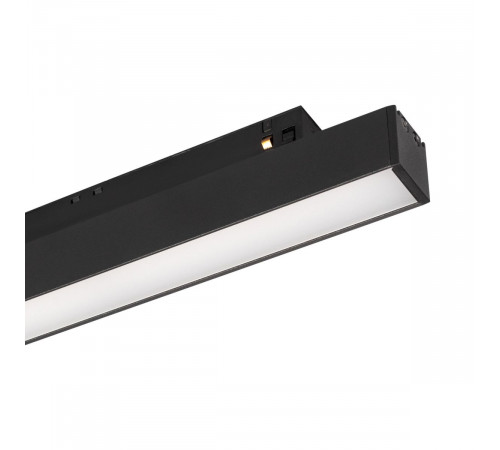 Трековый магнитный светильник Arlight MAG-ORIENT-FLAT-L350-12W Warm3000 (BK, 100 deg, 48V, DALI) 056154