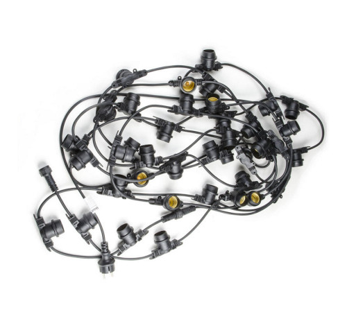 Уличная гирлянда Uniel UDL-K110 40/E27/10M IP65 BLACK BELT-LIGHT