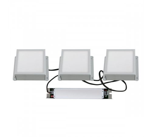 Встраиваемый светильник Uniel ULP-1010-20W/4000K IP54 GRILYATO OPAL WHITE KIT03 UL-00012837