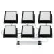 Встраиваемый светильник Uniel ULP-1010-42W/4000K IP54 GRILYATO OPAL BLACK KIT06 UL-00012834