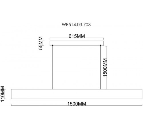 Подвесной светильник Wertmark Edda WE514.03.703