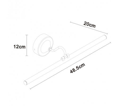 Подсветка для зеркал Arte Lamp Sol A7908AP-1BK
