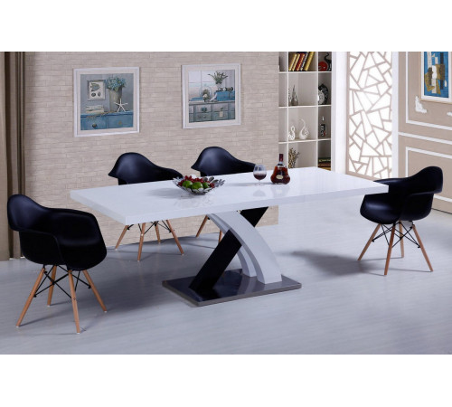 Обеденная группа Стол DT75 Стул Y982 black