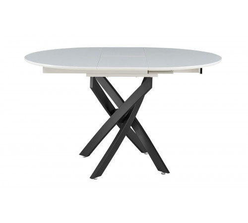 Стол 2303-1 white/black  Стул HERTA 13367  LIGHT BLUE