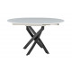Стол 2303-1 white/black  Стул HERTA 13367  LIGHT BLUE