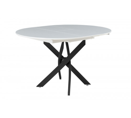 Стол 2303-1 white/black  Стул HERTA 13367  LIGHT BLUE