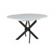Стол 2303-1 white/black  Стул HERTA 13367  LIGHT BLUE
