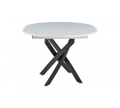 Стол 2303-1 white/black  Стул HERTA 13367  LIGHT BLUE