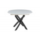 Стол 2303-1 white/black  Стул HERTA 13367  LIGHT BLUE