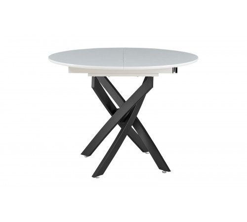 Стол 2303-1 white/black  Стул HERTA 13367  LIGHT BLUE