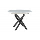 Стол 2303-1 white/black  Стул HERTA 13367  LIGHT BLUE
